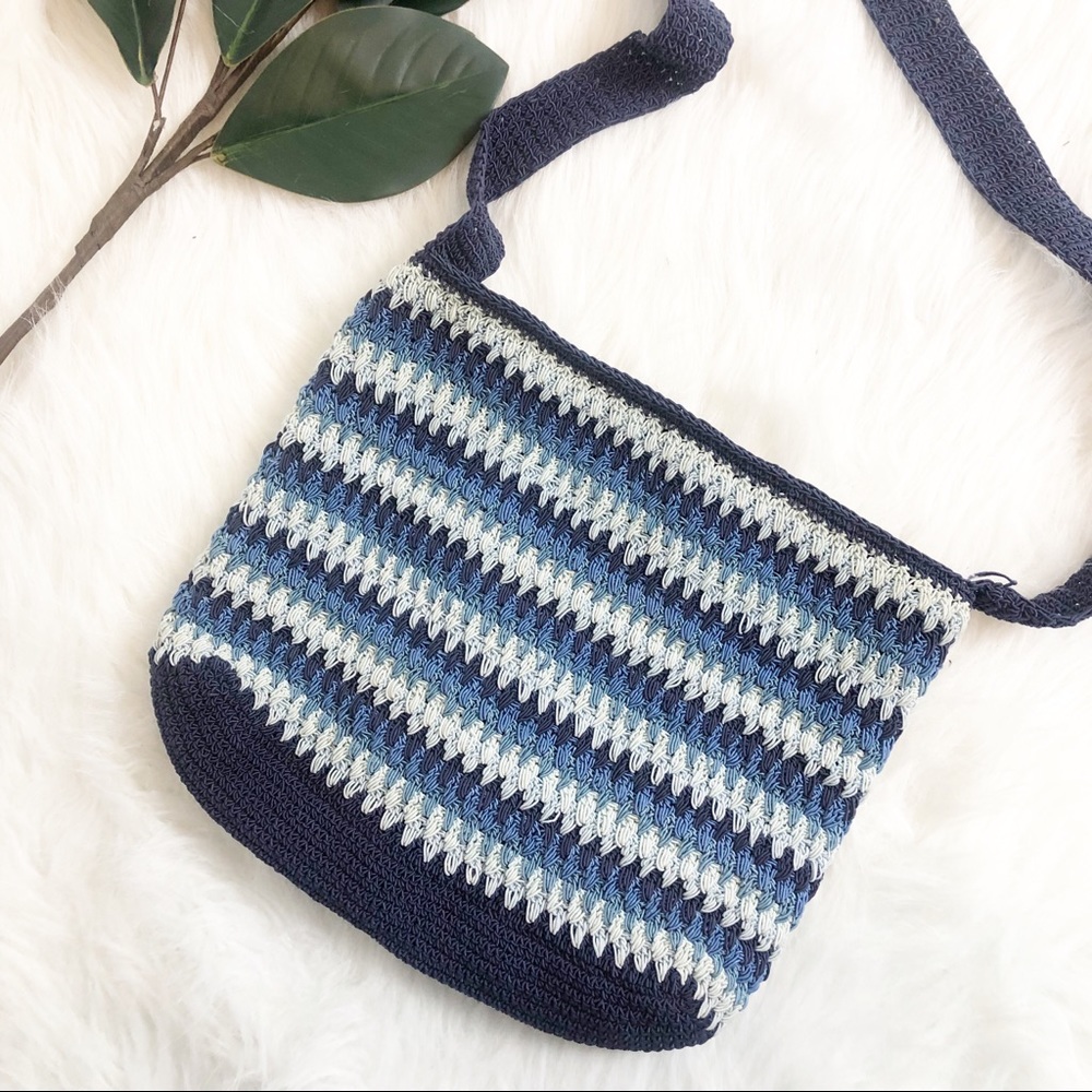 💫Blue Woven Crossbody Purse.